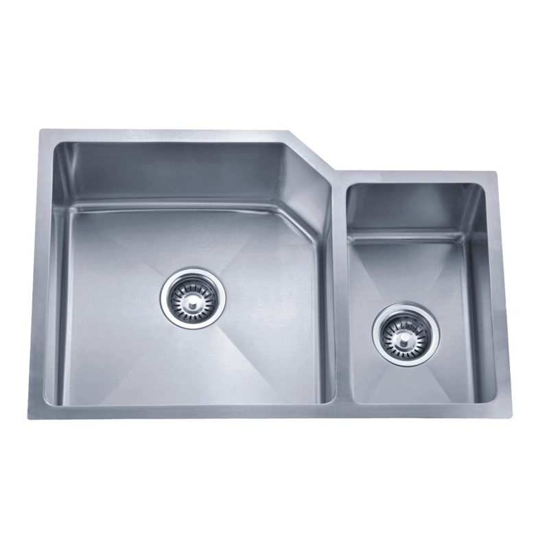 30"-stainless-steel-handmade-double-bowl-kitchen-sink-18-gauge